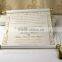 Customized Invitation Card Box Fringe Scroll Royal Wedding Scroll Invitation Gold