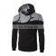 Two tone hoodies sweatshirt for men hot selling hoodie design crew neck jumpers