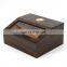 Beveled Glass top display solid wood cigar box cedar wooden humidor cigar humidifier