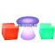 wholesale outdoor party decoration led chair cube led table and chairs party patio stool