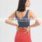 Low MOQ Requirement Sexy Front Zipper U Back Gym wear workout Fitness Sports Women Yoga Bra Top Inset Bra