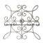 Wrought iron roses elegantly metal decorate for outdoor garden fence