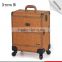 Beautiful high quality makeup case trolley cosmetic bag with mirror