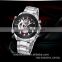 2015 MIDDLELAND hot and classic stainless steel case quartz alloy watch and black genuine leather band from alibaba