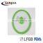 LFGB approved colorful silicone glass lid with knob