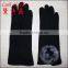 Cheap fashion woman mirco velvet hand gloves