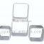 wall decor set4 wall cube shelves white