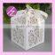 High quality paper wedding, Christmas favor small souvenirs laser cut square baking sweets decorative candy boxTh-102