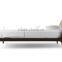 Modern Design Bedroom Furniture Solid Wood Walnut Bed King Size Bed