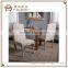 Home furniture Weathered wood Studded Beige Dining Chair