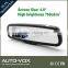 4'' car mirror reversing mirror monitors with 2 temperatures sensors and compass