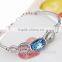 New Design Oval Austrian Crystals 18k Platinum Plated Bracelet Bangle Jewelry Gifts