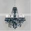 Glass Wedding candle chandelier lamp living room Alice