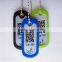 pet tag id code/qr number pet tag/qr bracode pet tag