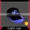 Color led lighted hats and caps