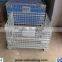 Galvanized wire wesh foldable container cage