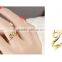 2016 Latest Elegant Simple Design Gold Rings Without Stones Hoop Ring