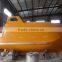 China manufacture marine safety equipment lifeboat rescue boat with davit