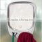 wall mounted mirror with lights and towel holder