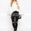 Fashion Design V Neck White Kimono Blouse for Women