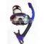 China wholesale professional Tempered lenses diving mask set with easy breath snokel