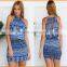 2016 aliepress Europe new fashion dress strapless dress dress irregular one generation