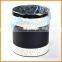 High-grade black leather household trash bins creative fashion stainless steel drum cartridge hotel supplies
