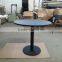 Modern outdoor metal round table