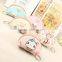 Girls Cute Digital Printing Cartoon Soft PU Zipper Card Key Coin Purse