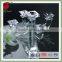 Graceful crystal center piece decorative candle holders