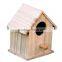 Custom cool wooden bird house, outdoor painted colour wood birdhouse