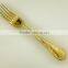 Gold cutlery