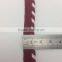 woven burgundy rope trim flange braided piping cord tape