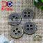 Fashion design alloy 4 hole sewing button for shirt