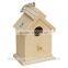 Hot Sale FSC Mini Small Custom Hanging Garden Decoration Wooden Bird Cage House