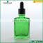 15/30ml square glass E-liquid dropper colord bottle