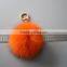 New Design Real Fur KeyChain Key Ring fox Fur Pom Pom Fox Keyrings Accessory For Valentine's Day