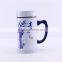 Double wall ceramic coffee mug ceramic coffee mug with big handle