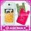 7 days delivery silicone handphone card pocket for iphone 6s plus