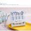 Wedding favor and gift XO fruit fork Stainless Steel Shape Metal Fruit Fork