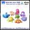 Baby bath toy set squirting shark/dolphin/seadog/octopus/frog/turtle/lion/crab pack of 8