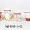 11oz tea sets bone china red decals and handle round shape bulk cheap sale