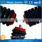Rubber ring conveyor impact idler roller / rubber coated conveyor rollers / idler roller set
