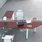 Special design modern White aluminum frame glass office desk