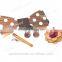 Cheap custom shirt decoration wood flower lapel pin wooden bow tie wooden cufflinks wooden bow tie clips