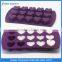 purple silicone custom heart ice mold