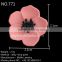 color deviation durable polyester hat decoration artificial flowers -771
