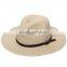 2016 simple belt paper straw panama fedora hats