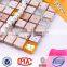 JTC-1306 Alkali-resisting gold foil mosaic pattern travertine mosaics pattern kitchen tiles