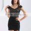 Glamour embroidered beaded elegant backless evening dress galaxy sequins bridesmaid dress mini skirt wedding dress